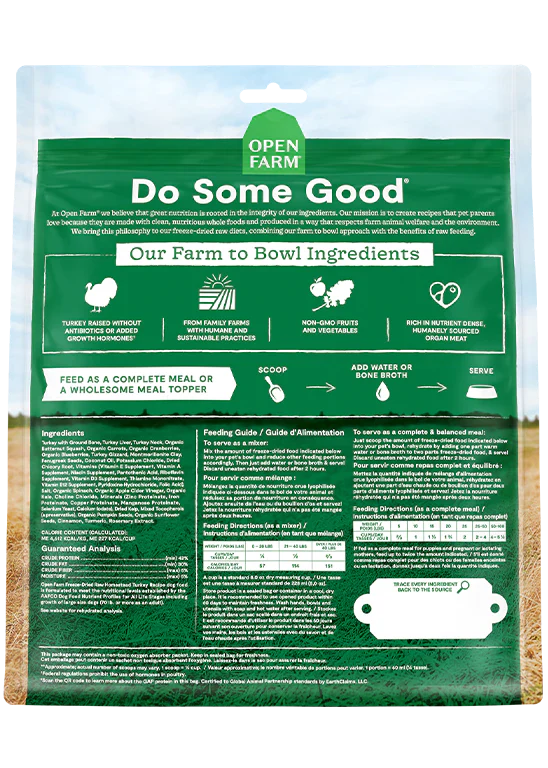 Open Farm - Homestead Turkey Freeze Dried Raw Dog Food
